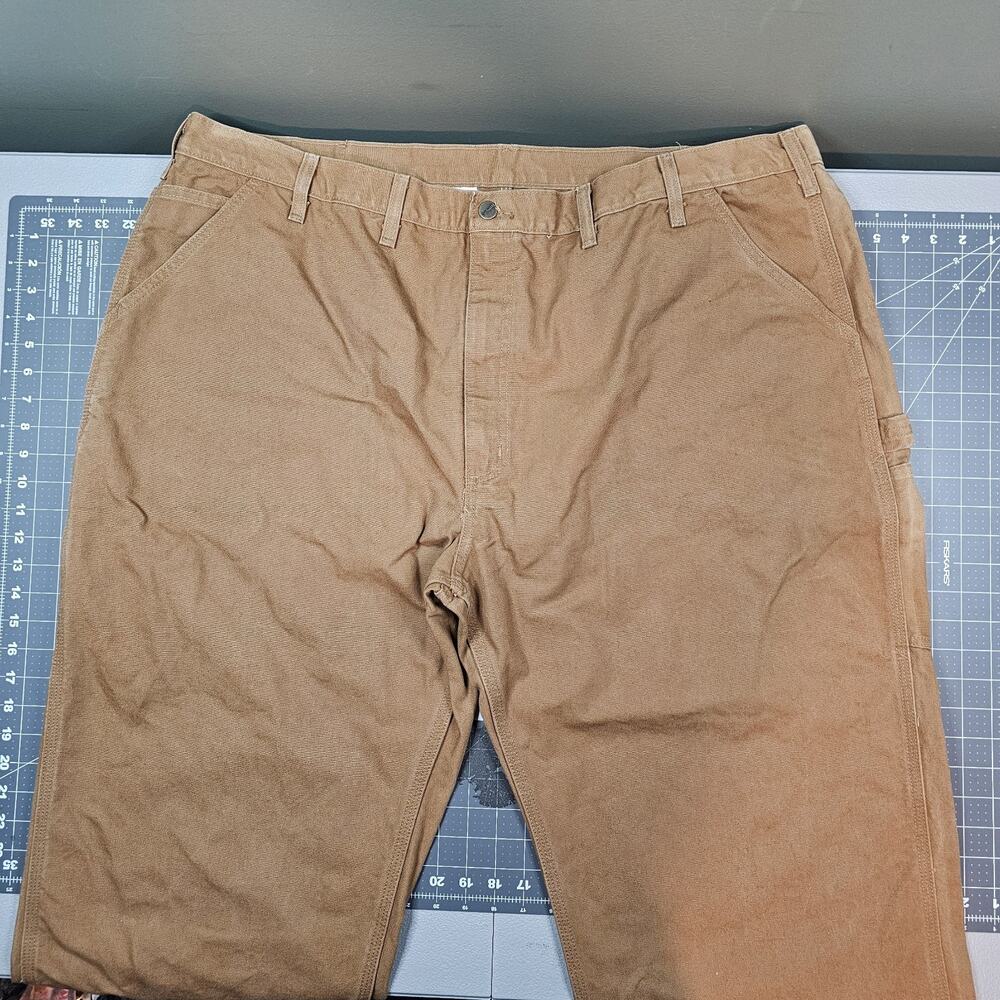 Vintage Carhartt B11 Pants Mens 48x28 Brown Canvas Y2k Baggy Loose Dungaree Wide